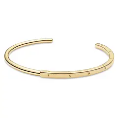 PANDORA - Pulsera Brazalete Signature De Plata Mujer