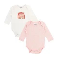 BUBBLE GUMMERS - Body Niña Bubblegummers Lesina X2 Blanco Y Rosa