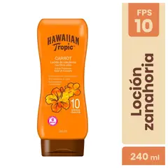 HAWAIIAN TROPIC - Loción Bronceadora de Zanahoria con filtro FPS10 240 mL