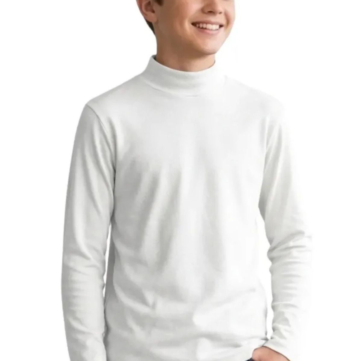 LIKE SHOP - Camiseta Beatle Hombre Juvenil. Algodón Manga Larga 9670