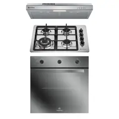 MADEMSA - Kit empotrable Horno OM6TX + Encimera KM4TX + Campana DM6SS