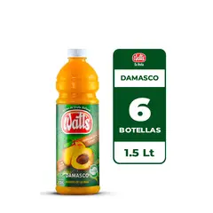 WATT`S - 6x Néctar Watts Damasco 1.5L
