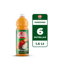 WATT`S - 6x Néctar Watts Manzana 1.5L