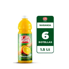 WATT`S - 6x Néctar Watts Naranja 1.5L