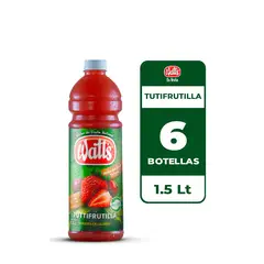 WATT`S - 6x Néctar Watts Tuttifrutilla 1.5L