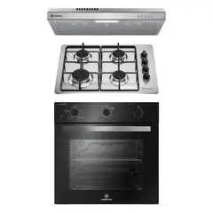 MADEMSA - Kit empotrable Horno OM6TB + Encimera KM4GX + Campana DM6SS