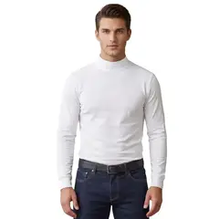 LOOK SHOP - Camiseta Beatle Hombre Juvenil. Algodón Manga Larga 6516