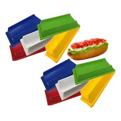 PASTELERIUSCL - 10 Porta Completos Plástico Completero Reutilizable Hot Dog