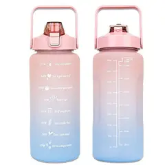 GENERICO - Botella De Agua Motivacional Gran Capacidad 2ltrs Deportiva