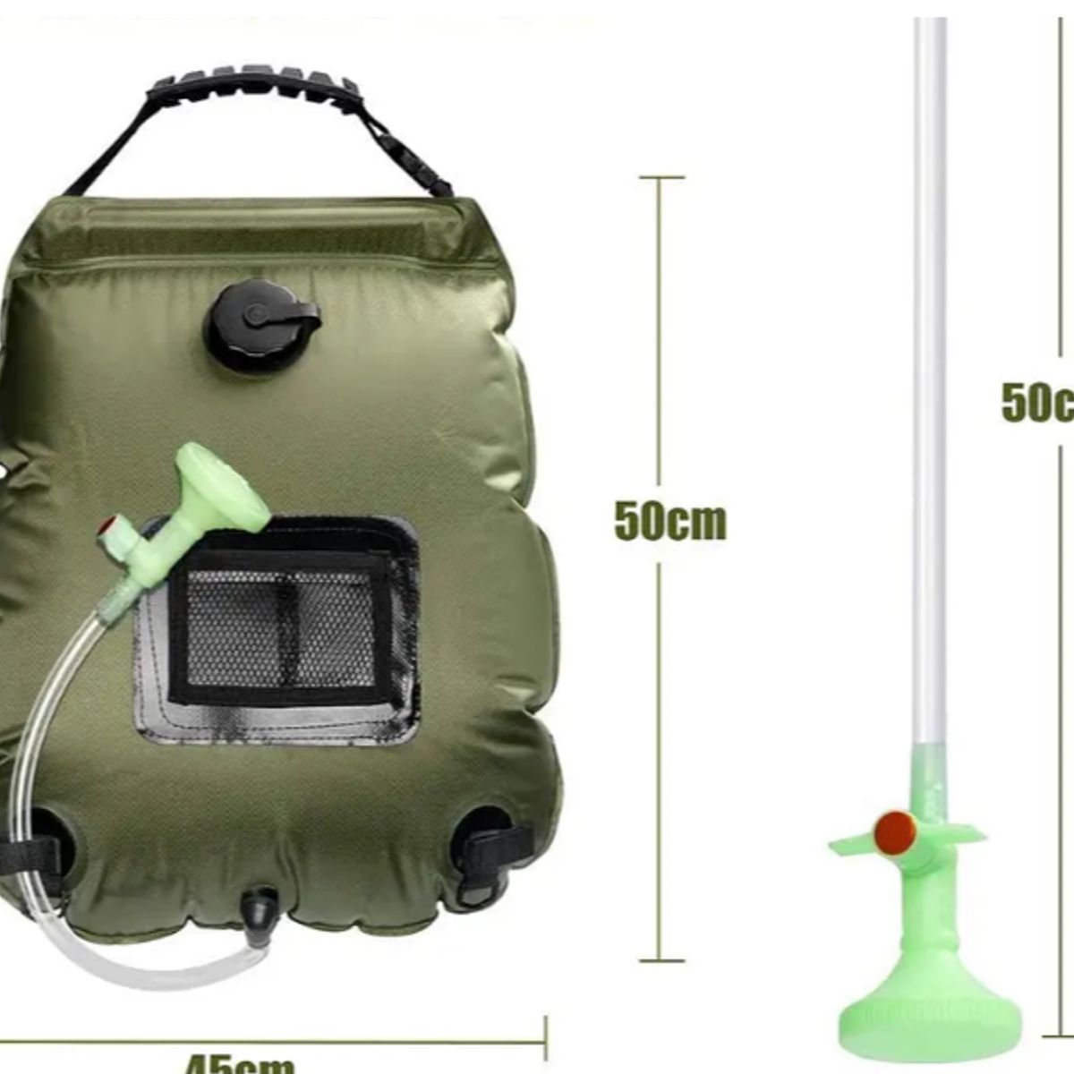 GENERICO - Bolsa Ducha Solar Portátil Camping Playa Aire Libre 20 Ltrs