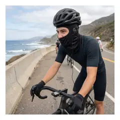 EKOL TACTICA MILITAR - Set Antiviento Moto Balaclava Con Orificio Auricular y Guantes