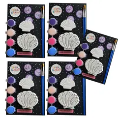 CREA TALLER - Pack de 5 kits creativo para pintar. CONCHITAS DE MAR