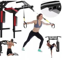 GENERICO - Barra Dominadas Ejercicios Multifuncional Pared Gym 8 En 1