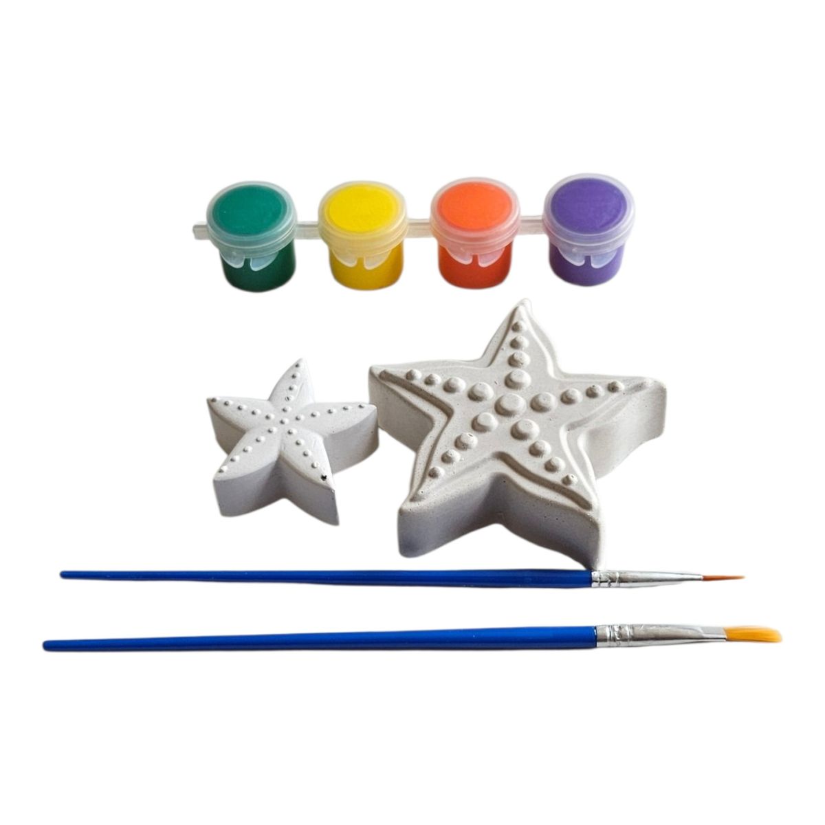 CREA TALLER - Pack de 5 kits creativo para pintar. ESTRELLAS DE MAR