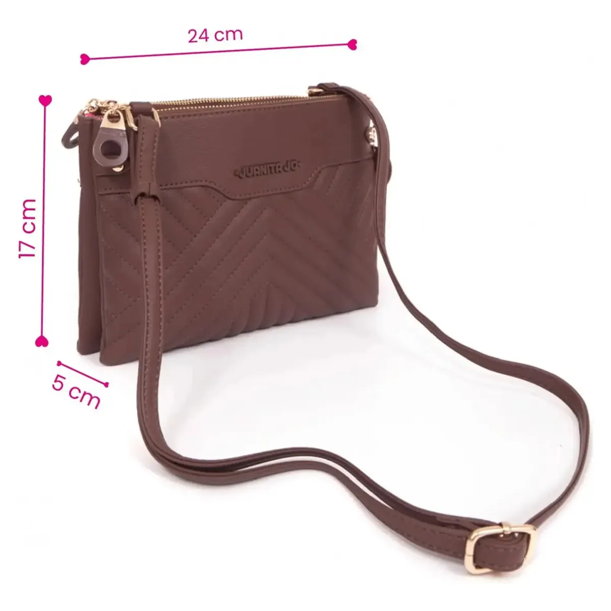 JUANITA JO - Cartera Bandolera Syrax Tote Bag Marron