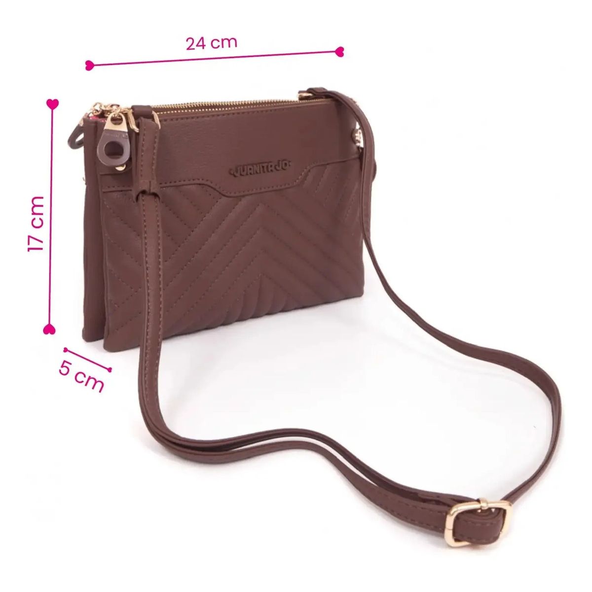 JUANITA JO - Cartera Bandolera Syrax Tote Bag Marron