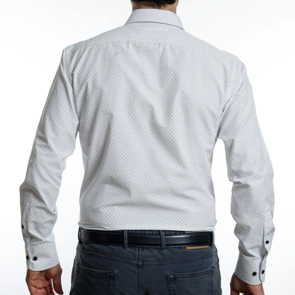 VANDINE - Camisa Hombre Azul Estampada Red Label I26 3.0