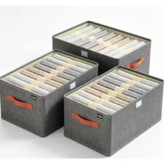 OKAY - Pack 3 Caja Organizadora Plegable Para Ropa Con Tapa