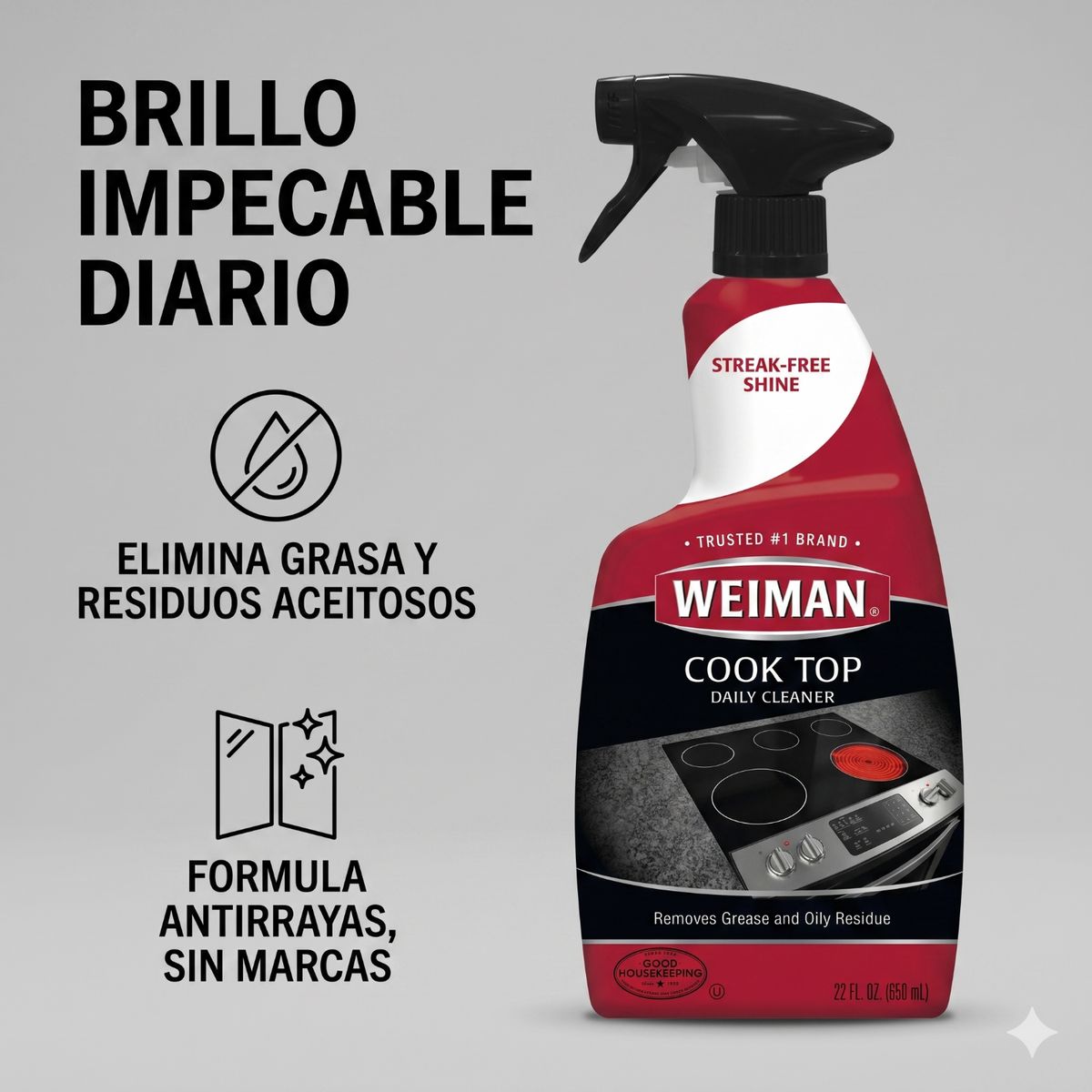 WEIMAN - Limpiador Vitrocerámica e Inducción Weiman 650ml