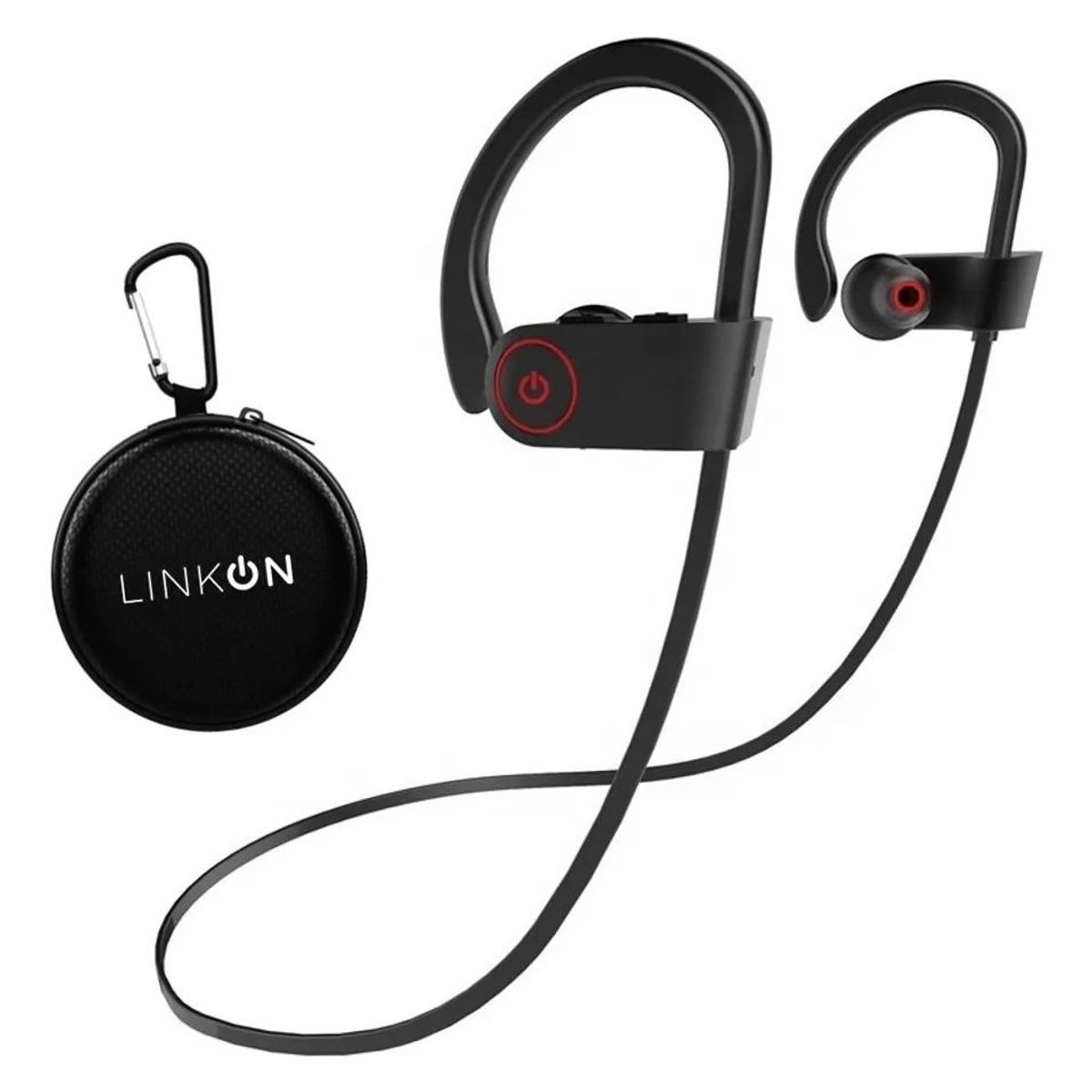 GENERICO - EarsCharge Audífonos Bluetooth Inalámbricos Deportivos con Micrófono Negro