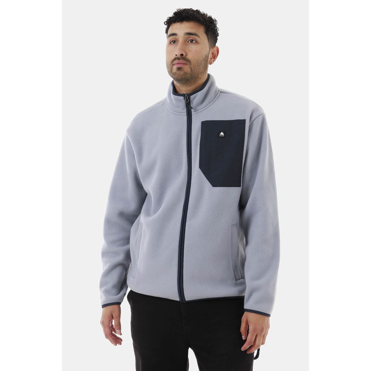BURTON - Polar Hombre Cinder Full-Zip Gris Claro BURTON