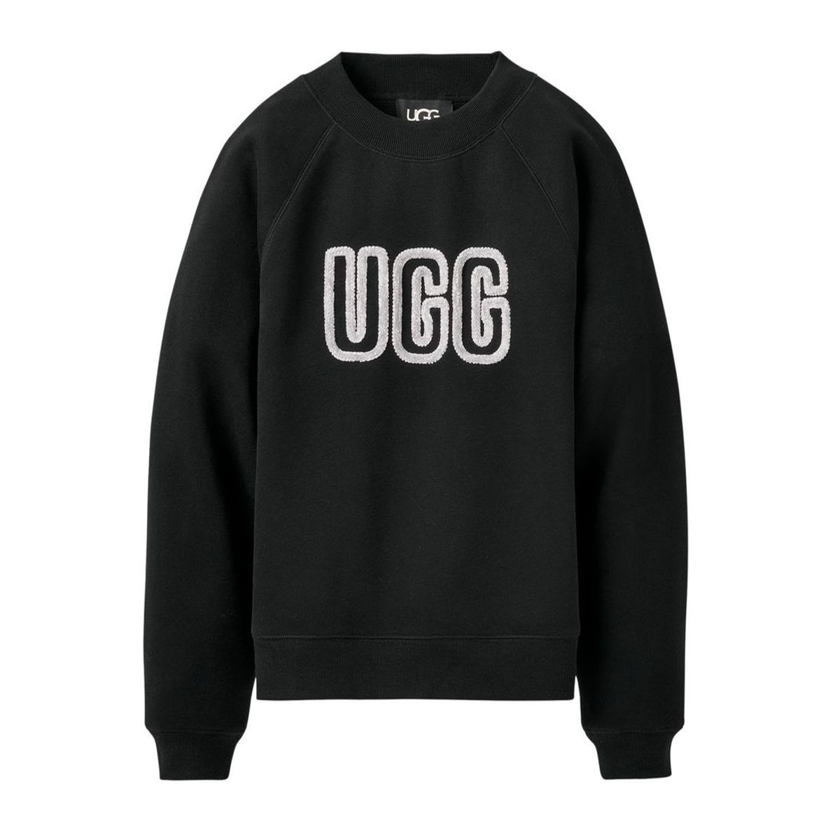 UGG - Poleron Mujer Ugg Ugg Logo Crewneck Negro