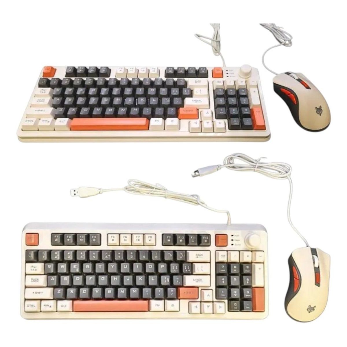 GENERICO - Teclado K82 + Mouse Para Pc Gamer Con Luces Led
