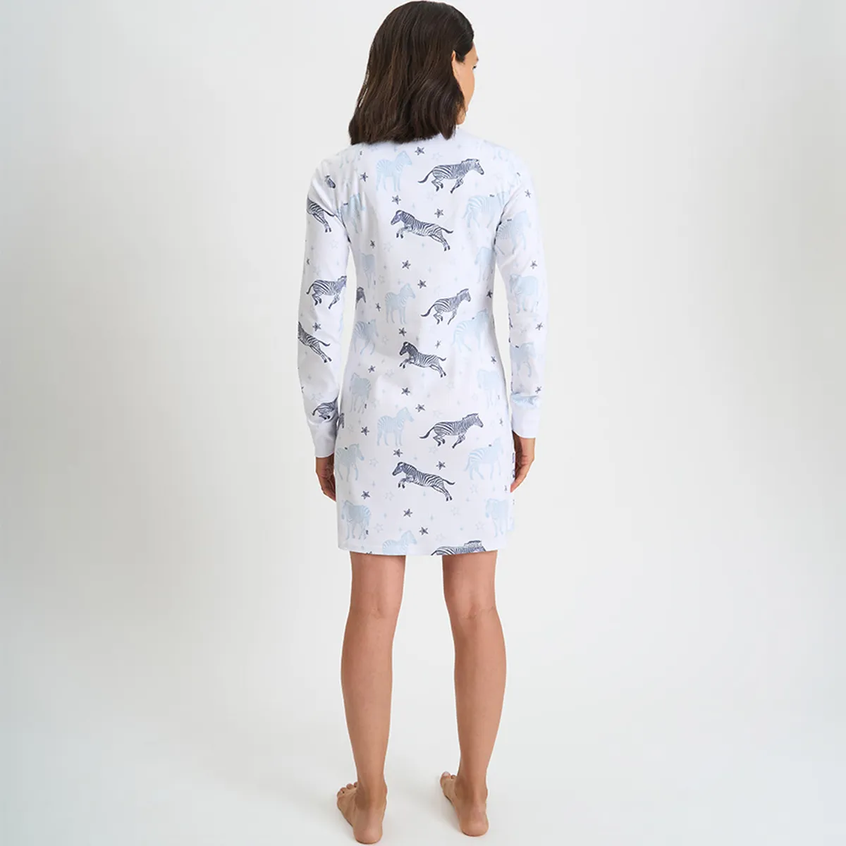 BARBIZON - CAMISA MUJER BARBIZON ROCIO BLANCO ESTAMPADO