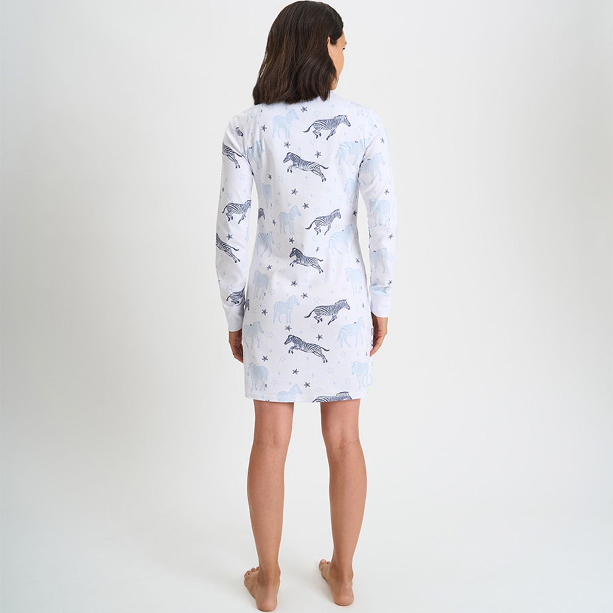 BARBIZON - CAMISA MUJER BARBIZON ROCIO BLANCO ESTAMPADO
