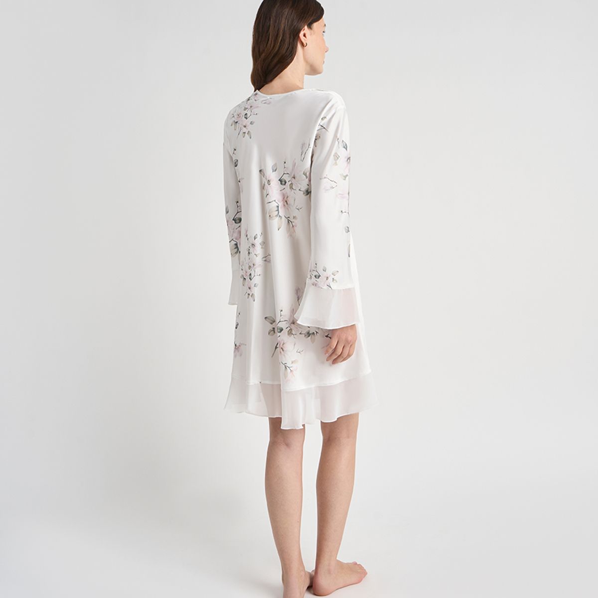 BARBIZON - CAMISOLA MUJER BARBIZON SESGO BLANCO ESTAMPADO