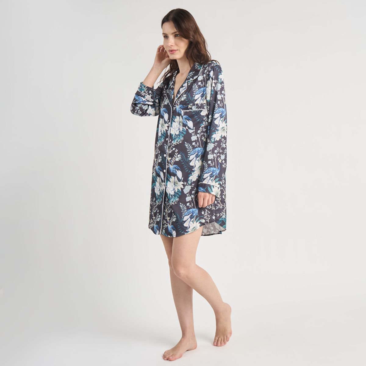 BARBIZON - CAMISOLA MUJER BARBIZON SPORT CHARCOAL ESTAMPADO