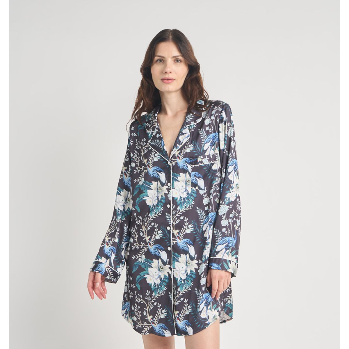 BARBIZON - CAMISOLA MUJER BARBIZON SPORT CHARCOAL ESTAMPADO