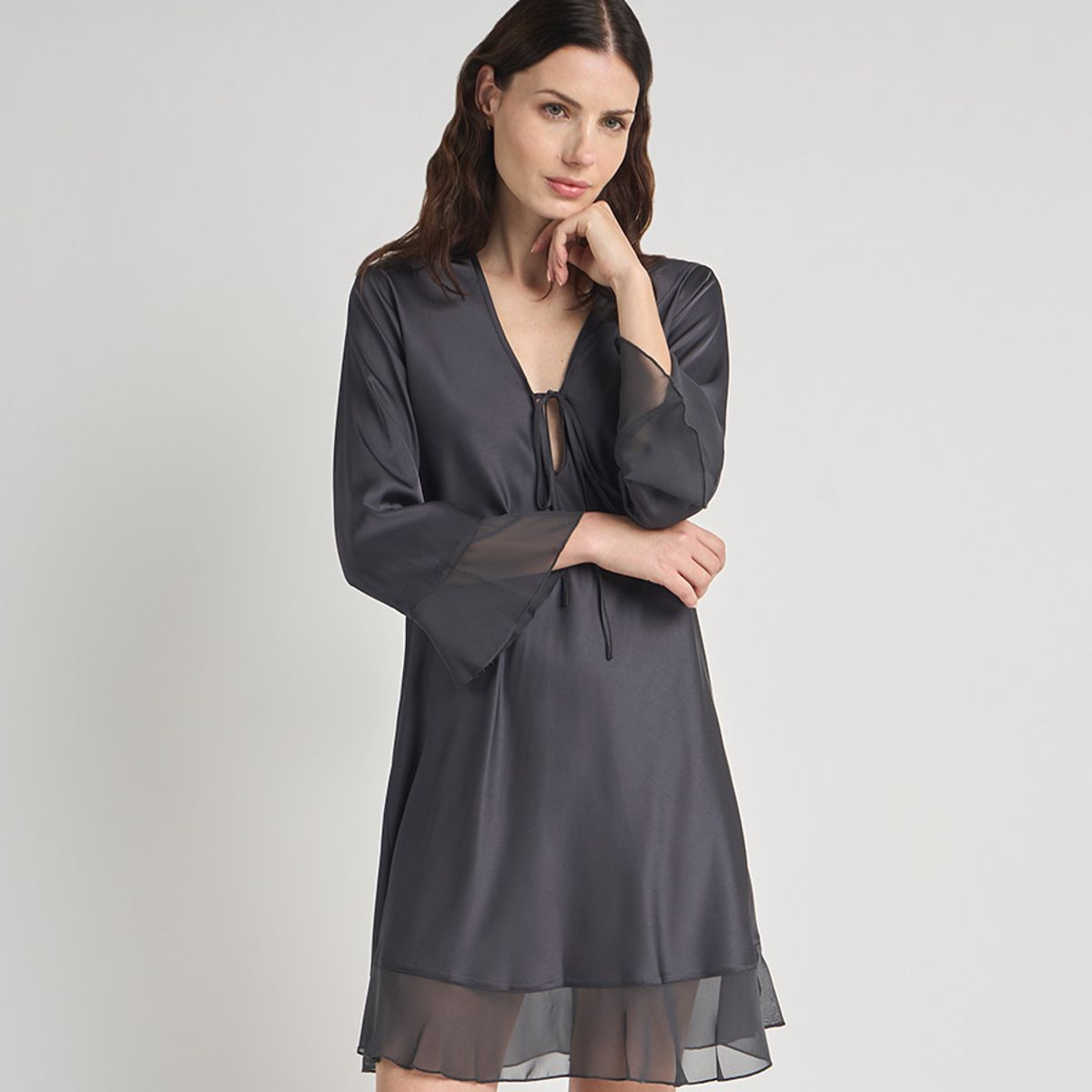 BARBIZON - CAMISOLA MUJER BARBIZON SESGO CHARCOAL
