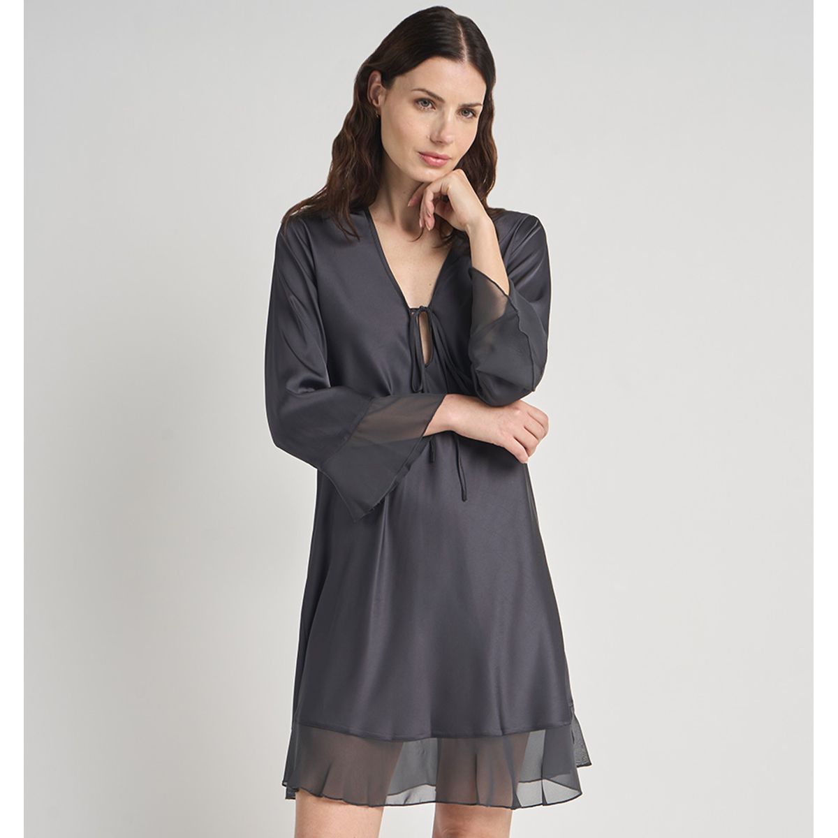 BARBIZON - CAMISOLA MUJER BARBIZON SESGO CHARCOAL
