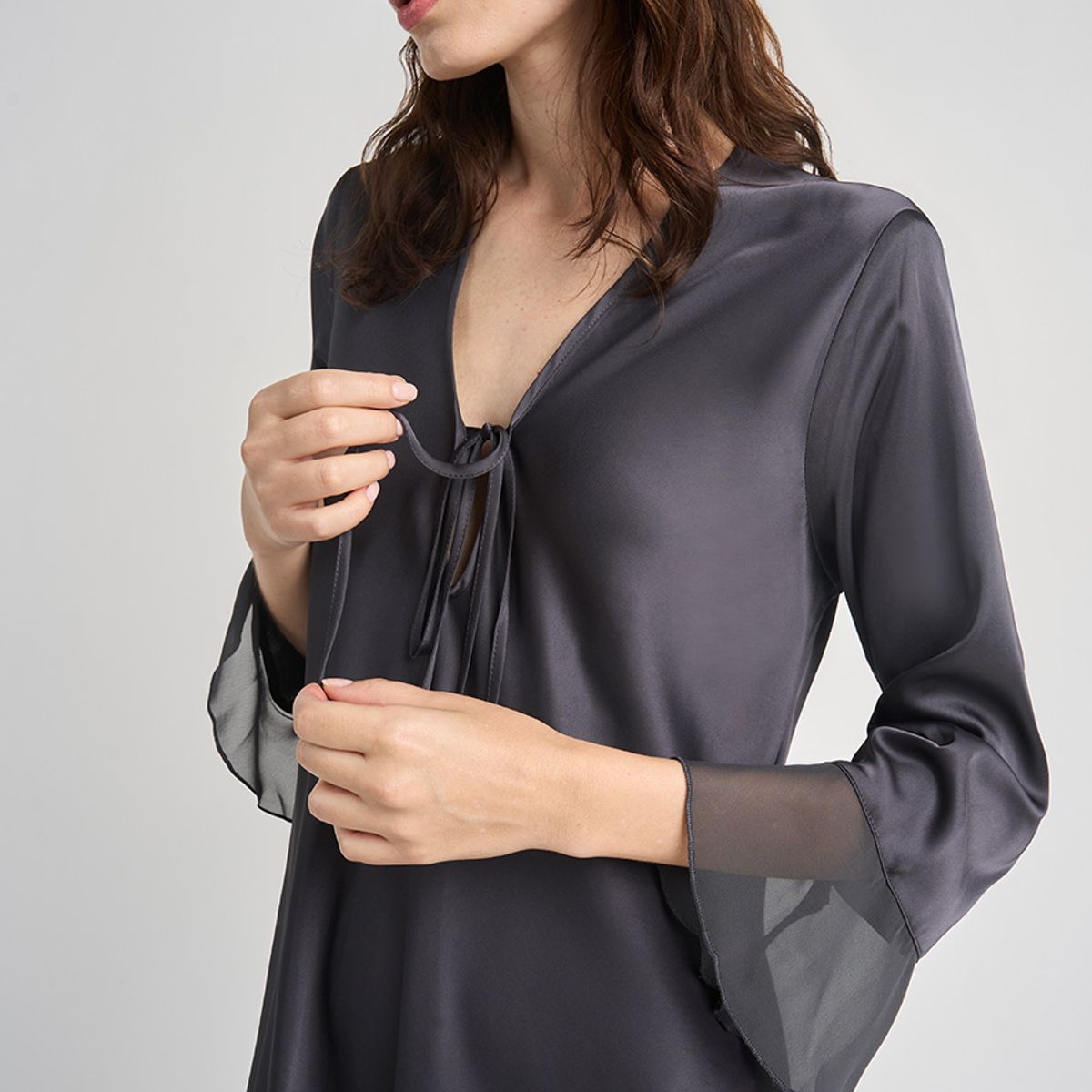 BARBIZON - CAMISOLA MUJER BARBIZON SESGO CHARCOAL