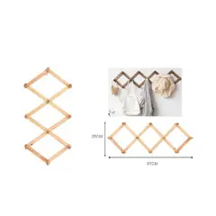 GENERICO - PERCHA DE MADERA PARA PARED 35X87CM