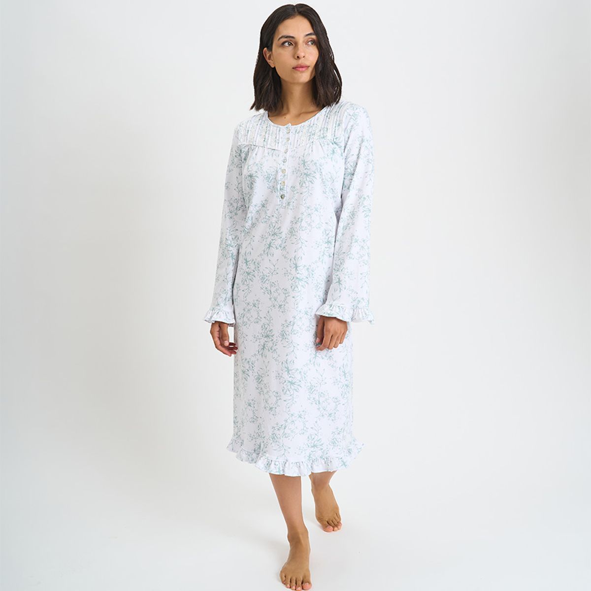 BARBIZON - CAMISA MUJER BARBIZON TRAD BLANCO ESTAMPADO