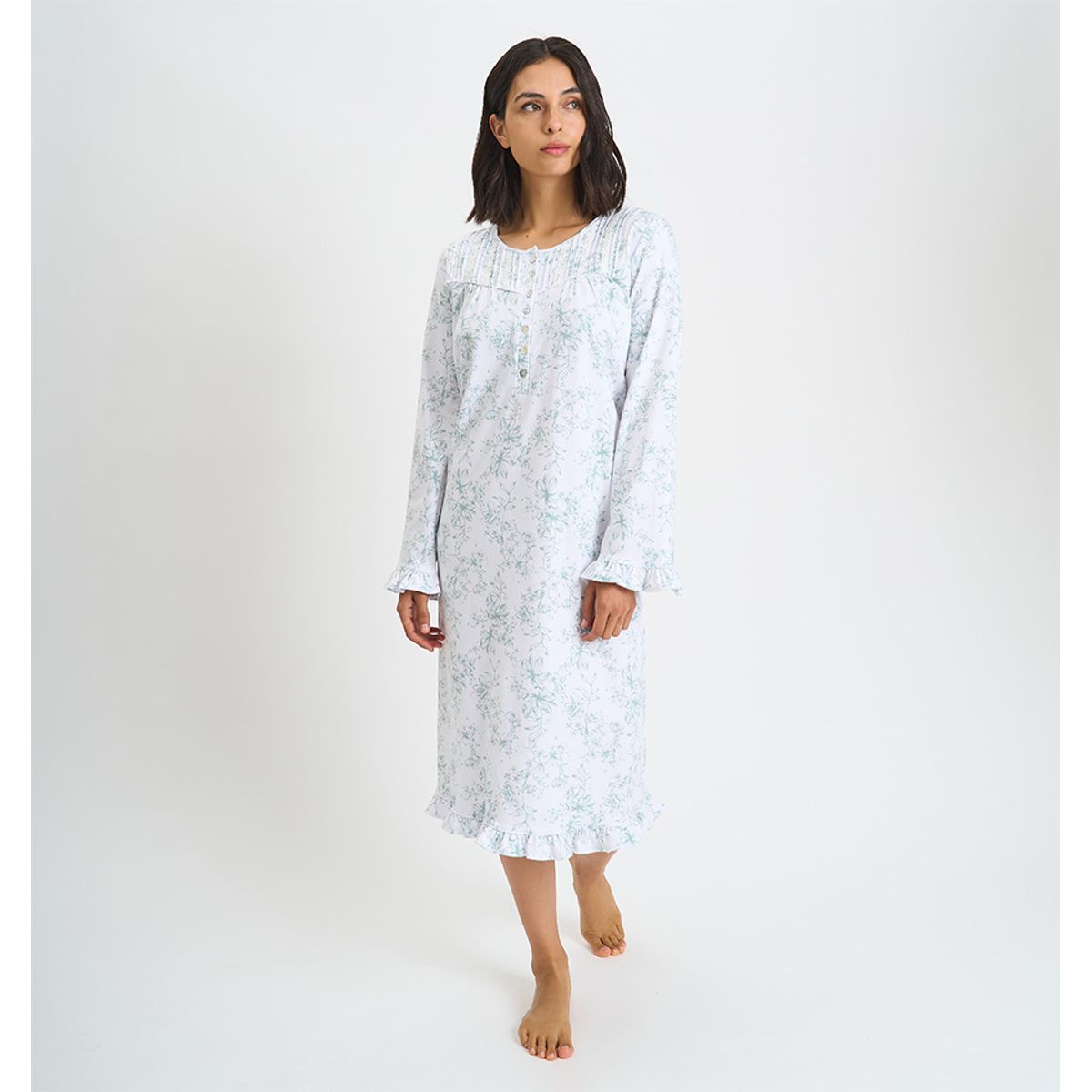 BARBIZON - CAMISA MUJER BARBIZON TRAD BLANCO ESTAMPADO