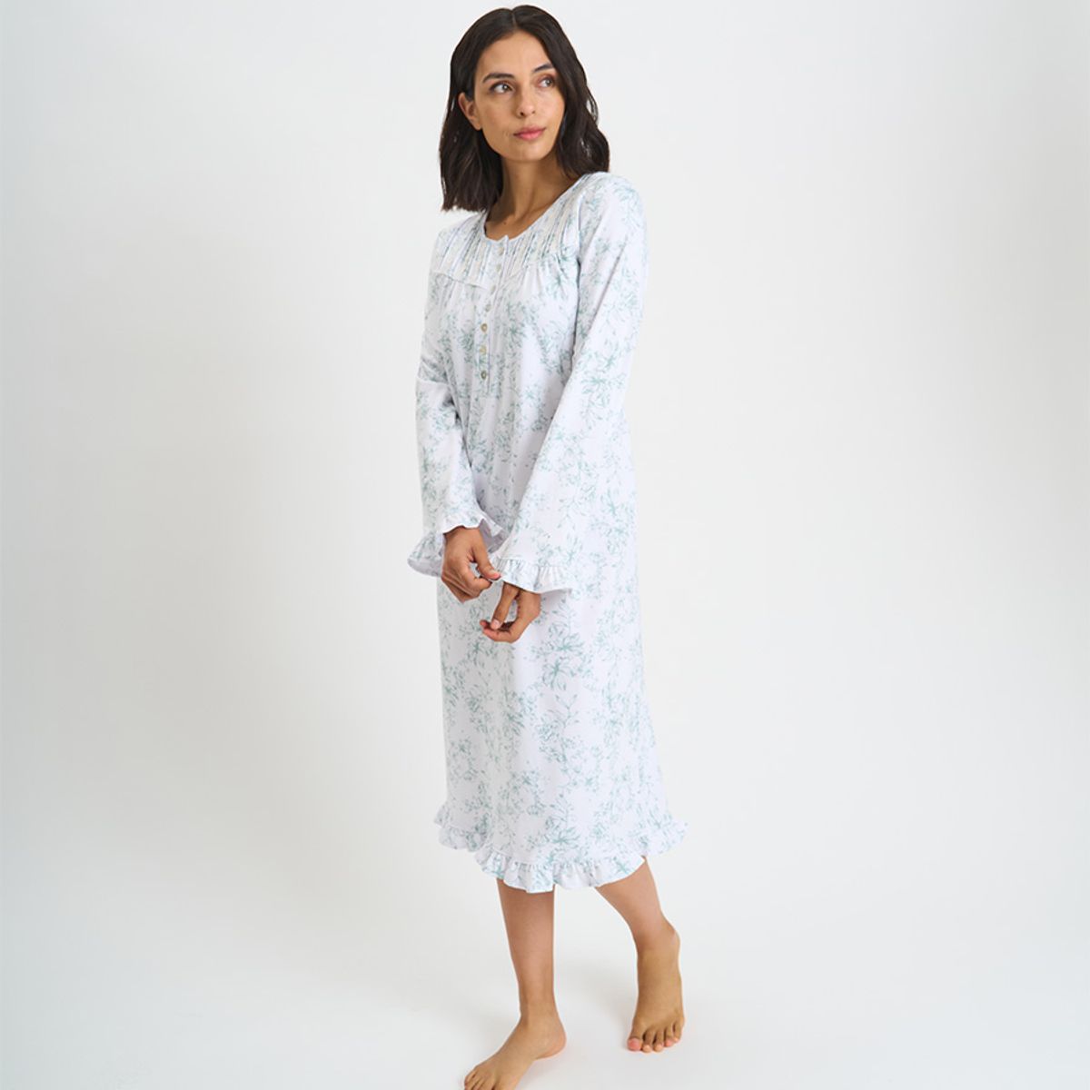 BARBIZON - CAMISA MUJER BARBIZON TRAD BLANCO ESTAMPADO