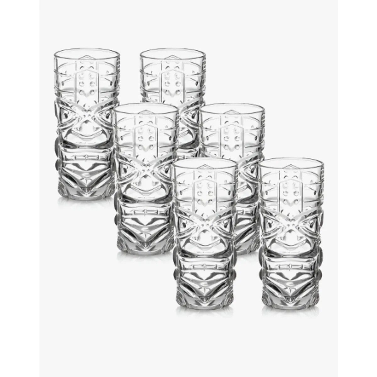 GENERICO - Pack 6 Unidades De Vasos Tiki Para Coctel 420ml