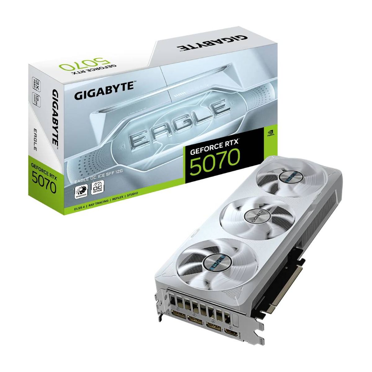GIGABYTE - Tarjeta de Video Gigabyte RTX 5070 Eagle OC 12 GB ICE