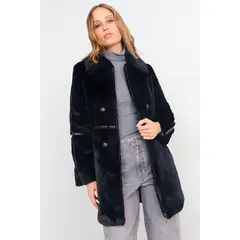 IO - Chaqueton Liso Mujer Negro