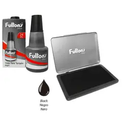 FULTONS - Set Almohadilla Huellero + Tinta Negra 24ml