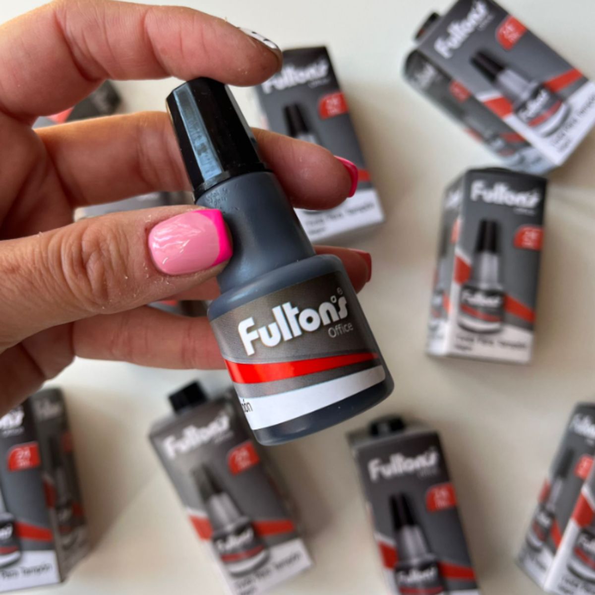 FULTONS - Set Almohadilla Huellero + Tinta Negra 24ml