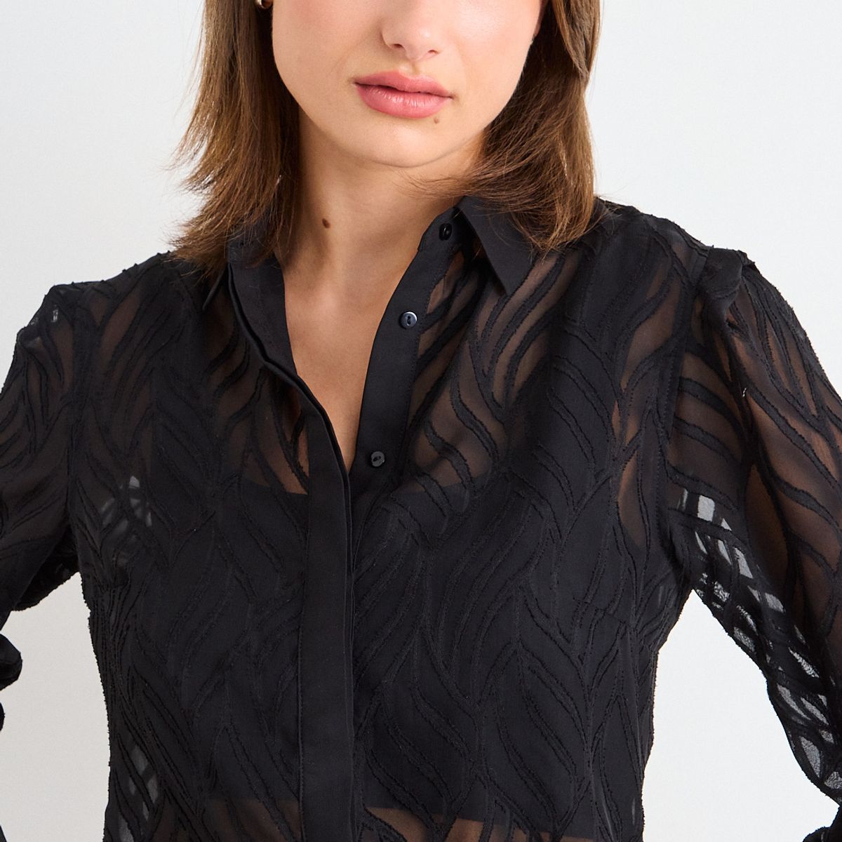 IO - Blusa Lisa Mujer Negro Io