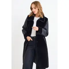 IO - Chaqueton Liso Mujer Negro
