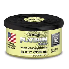 PARADISE - Aromatizante Air Platinium Serie Organic Can Exotic Cotton 52g