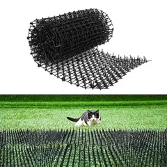 GENERICO - Alfombra de Plástico Con Pinchos Negro Anti Gatos medidas de 25030cm,