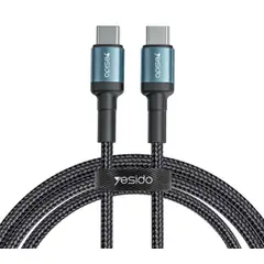 YESIDO - Cable Data Y Carga Dual Tipo C 60w Ca78 Negro