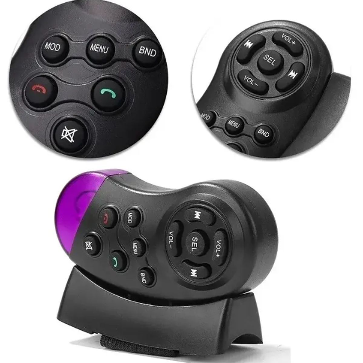 GENERICO - Control Mando Volante Radio Inalambrico Multimedia Universal